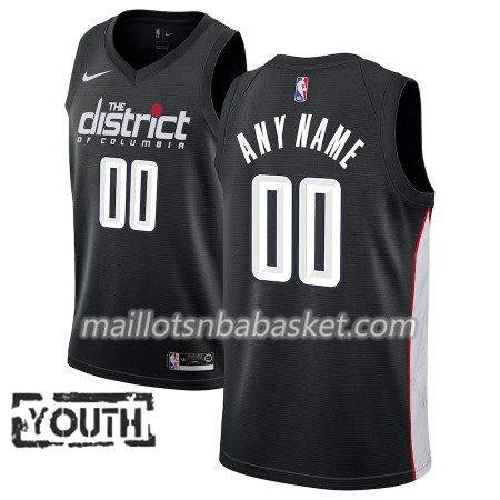 Maillot Enfant Washington Wizards Personnalisable 2018-19 Nike City Edition Noir Swingman